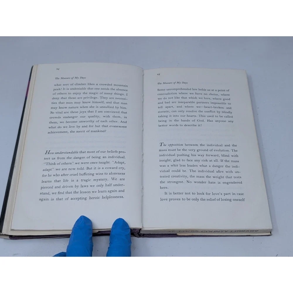 The Measure of My Days by Florida Scott-Maxwell Hardcover Book DJ 1968 Lib Aging